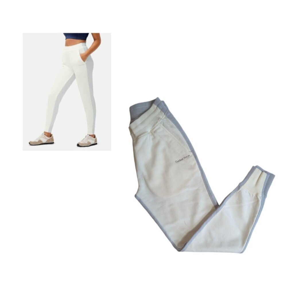 Outdoor Voices Two Tone Joggers Ivory Gray XS